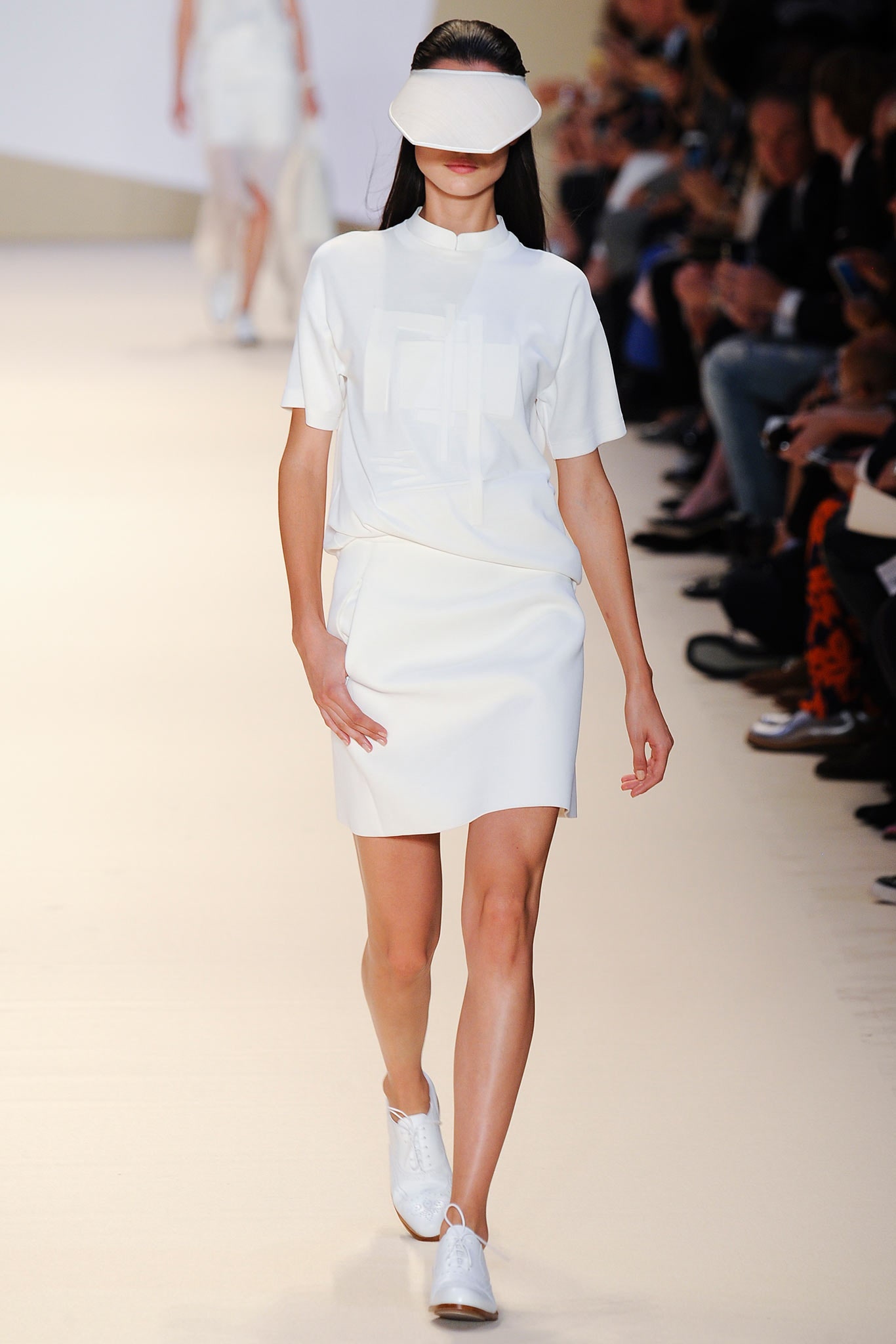 white fitted mini dress