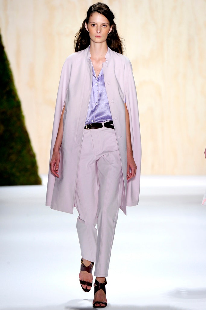 pink cotton long-sleeve collared relaxed buttoned cape