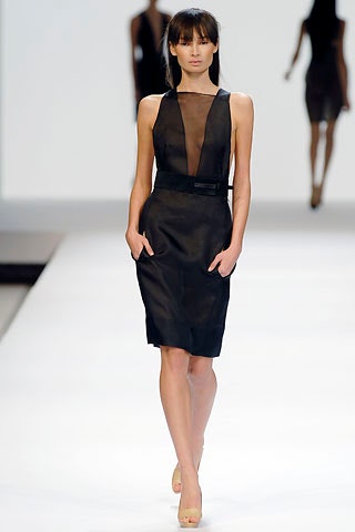 black silk sleeveless dress