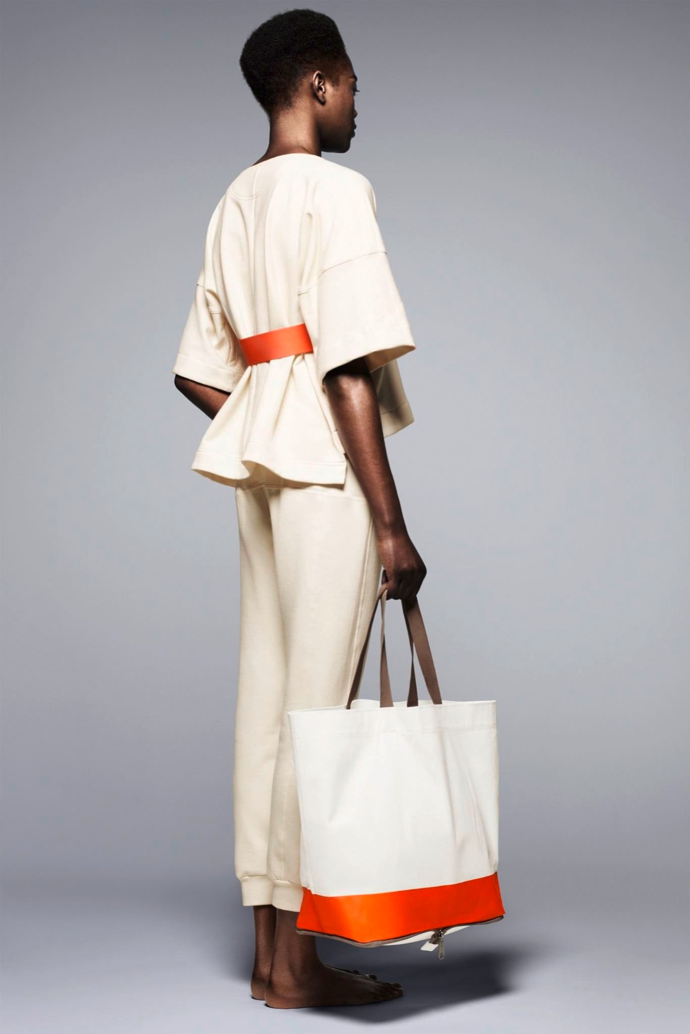 beige relaxed top and pants