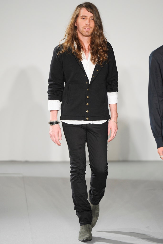 black fitted jacket with white shirt