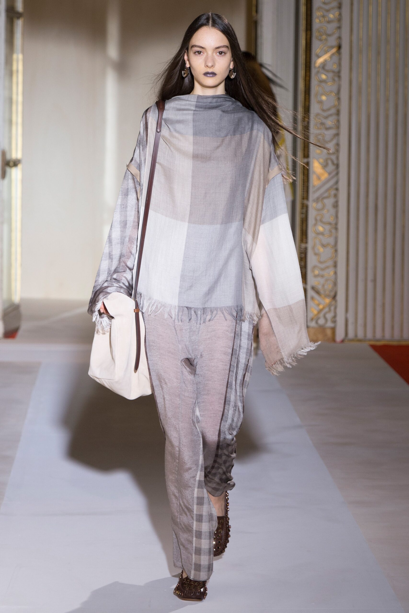 gray beige relaxed top and pants