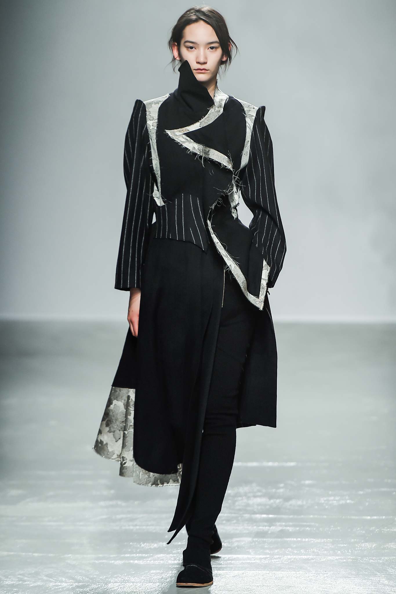 black and white asymmetric dress