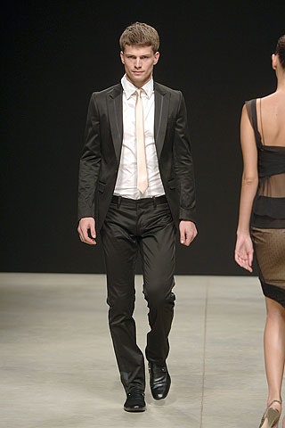 black leather shoes