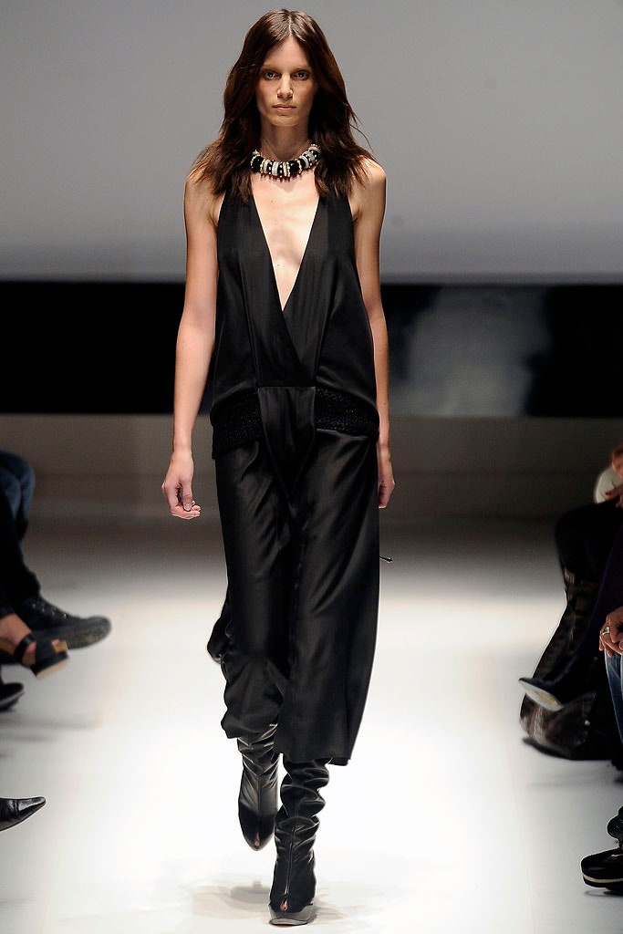 black silk sleeveless jumpsuit