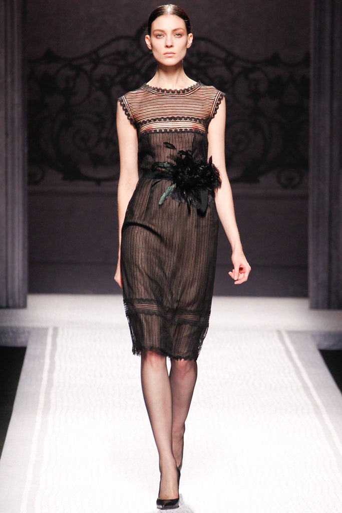 black silk sleeveless dress