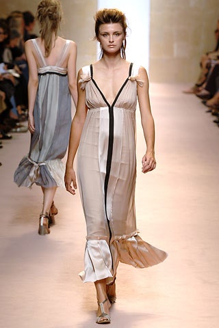 beige gray silk sleeveless dress