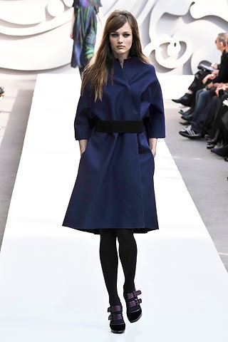 blue belted midi dress