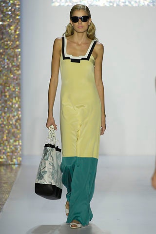 color-blocked sleeveless dress