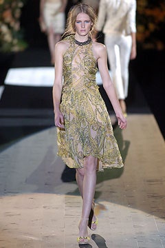yellow embroidered sleeveless dress