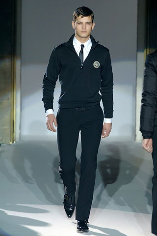 black leather shoes