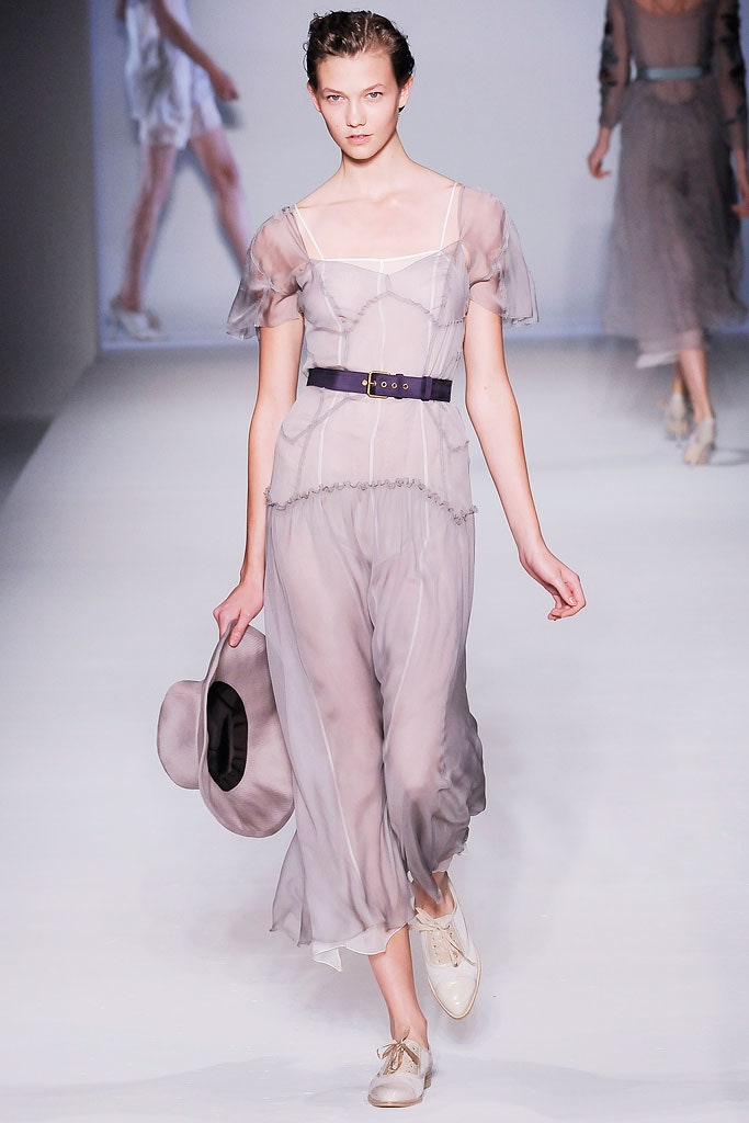 gray chiffon short-sleeve square-neck relaxed layered sheer dress