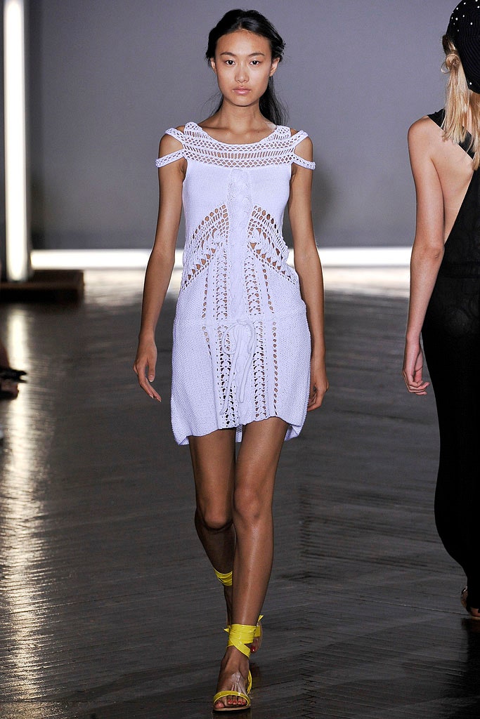 white off-shoulder embroidered dress