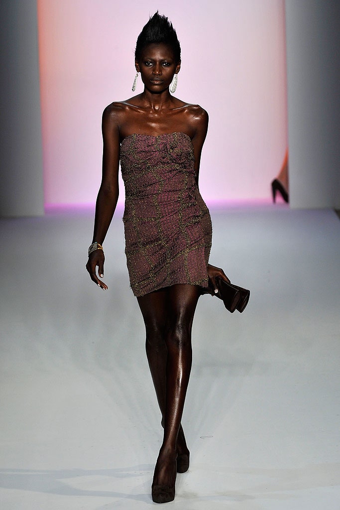 fitted purple silk mini-dress