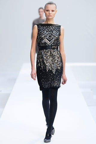 black gold embellished mini dress