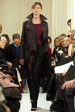 black silk coat with red top
