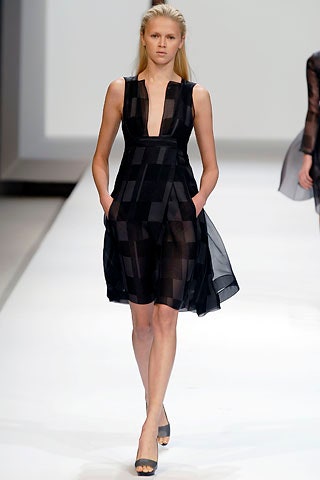 black silk sleeveless dress