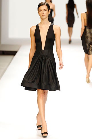 black silk sleeveless dress