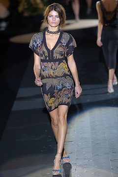 black multi printed fitted dress
