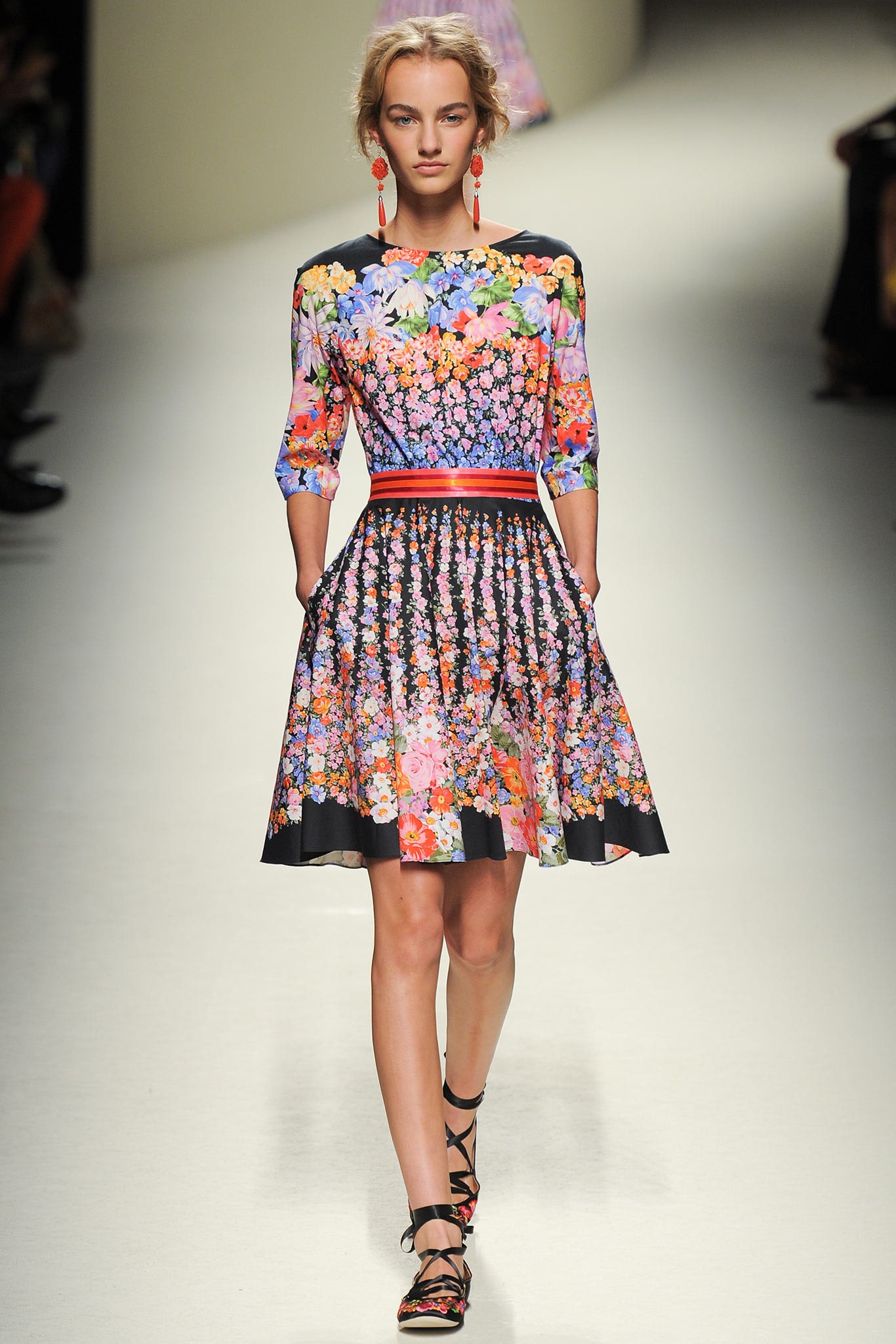floral printed mini dress