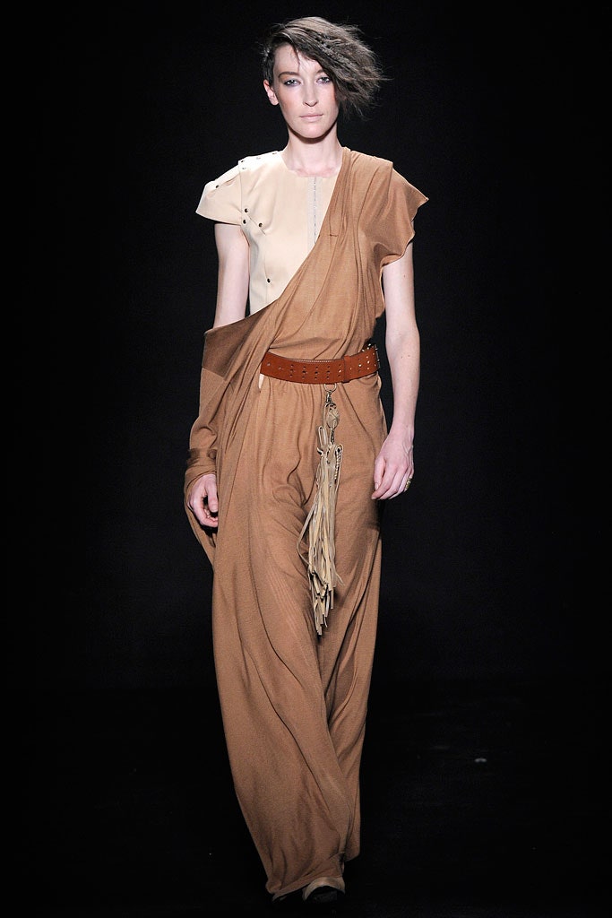 brown leather embellished belt