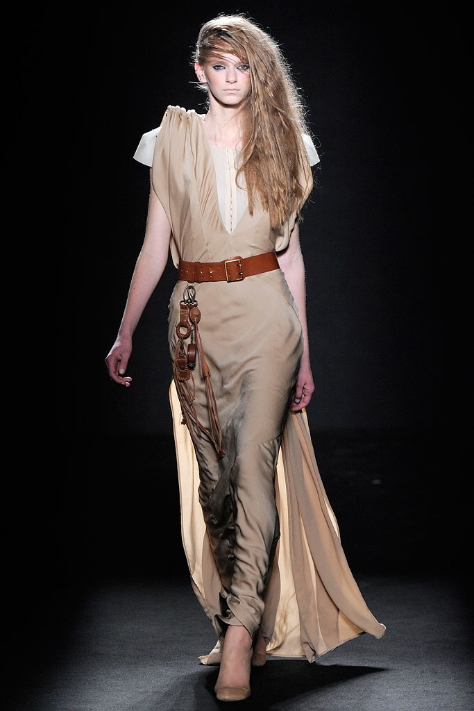 brown leather zippered belt