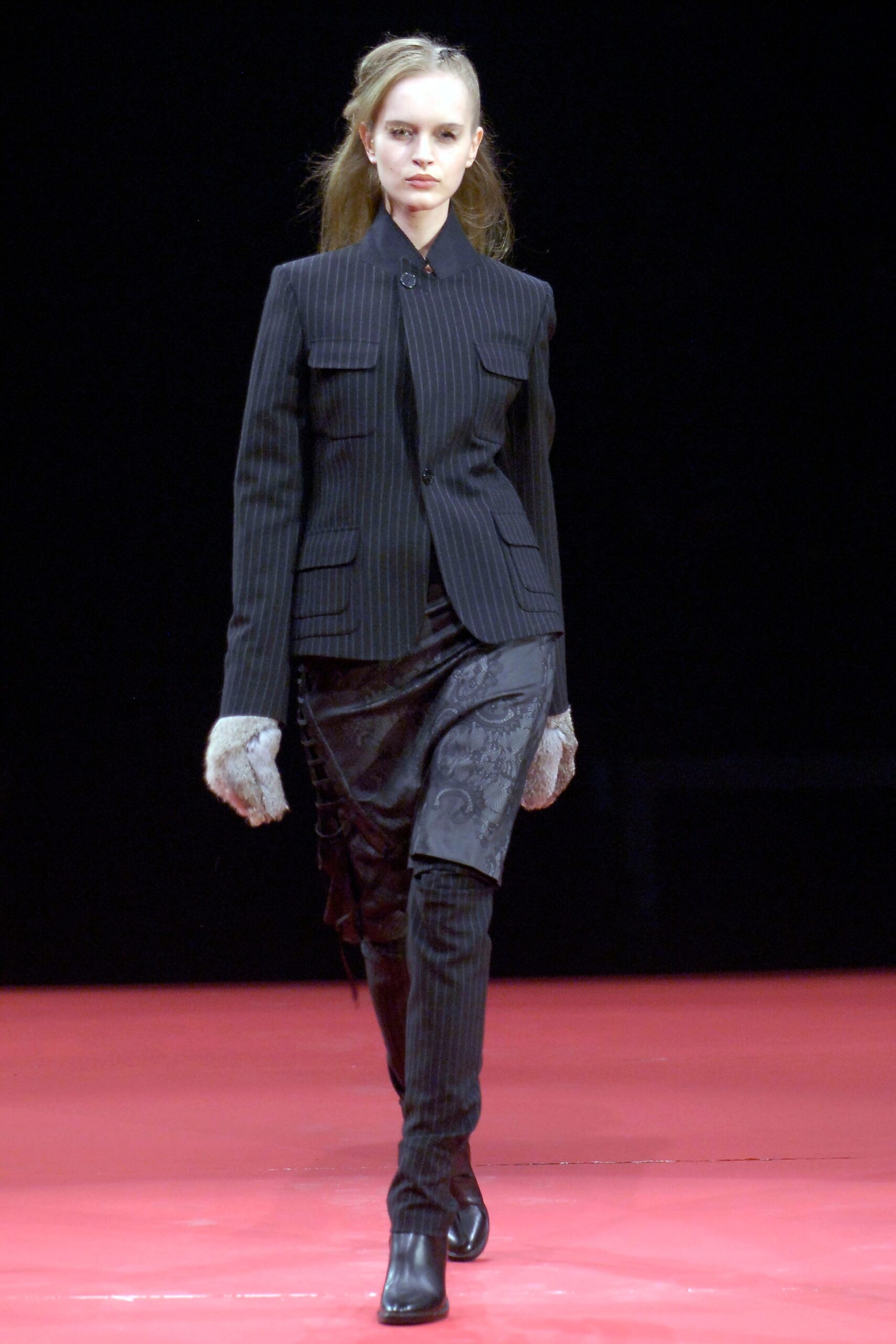 gray wool gloves