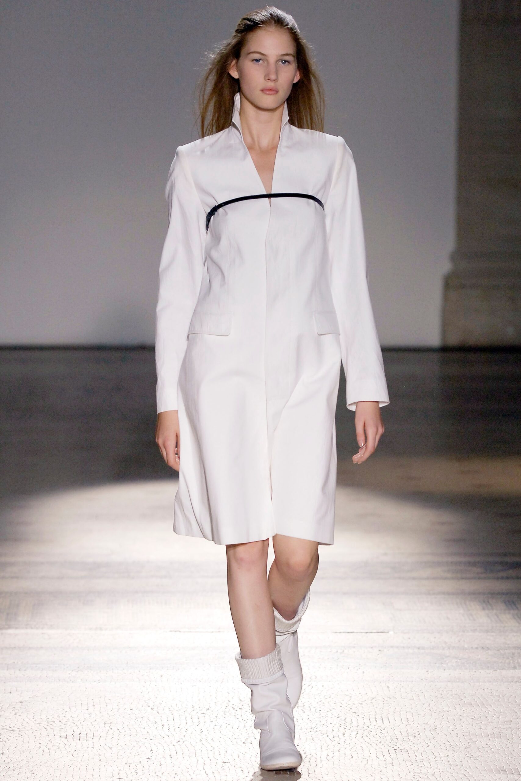 white fitted midi dress