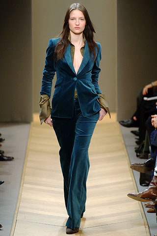 teal velvet tailored suit