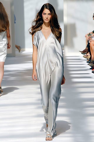 silver silk sleeveless jumpsuit