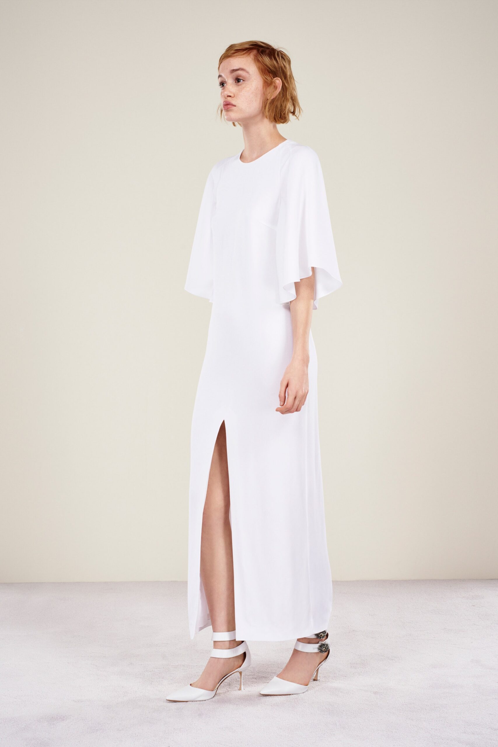 white relaxed maxi dress