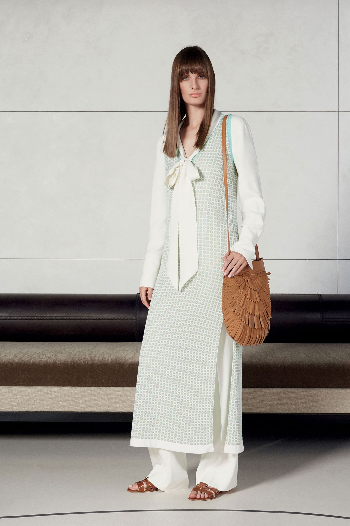 white cotton sleeveless v-neck fitted layered maxi dress