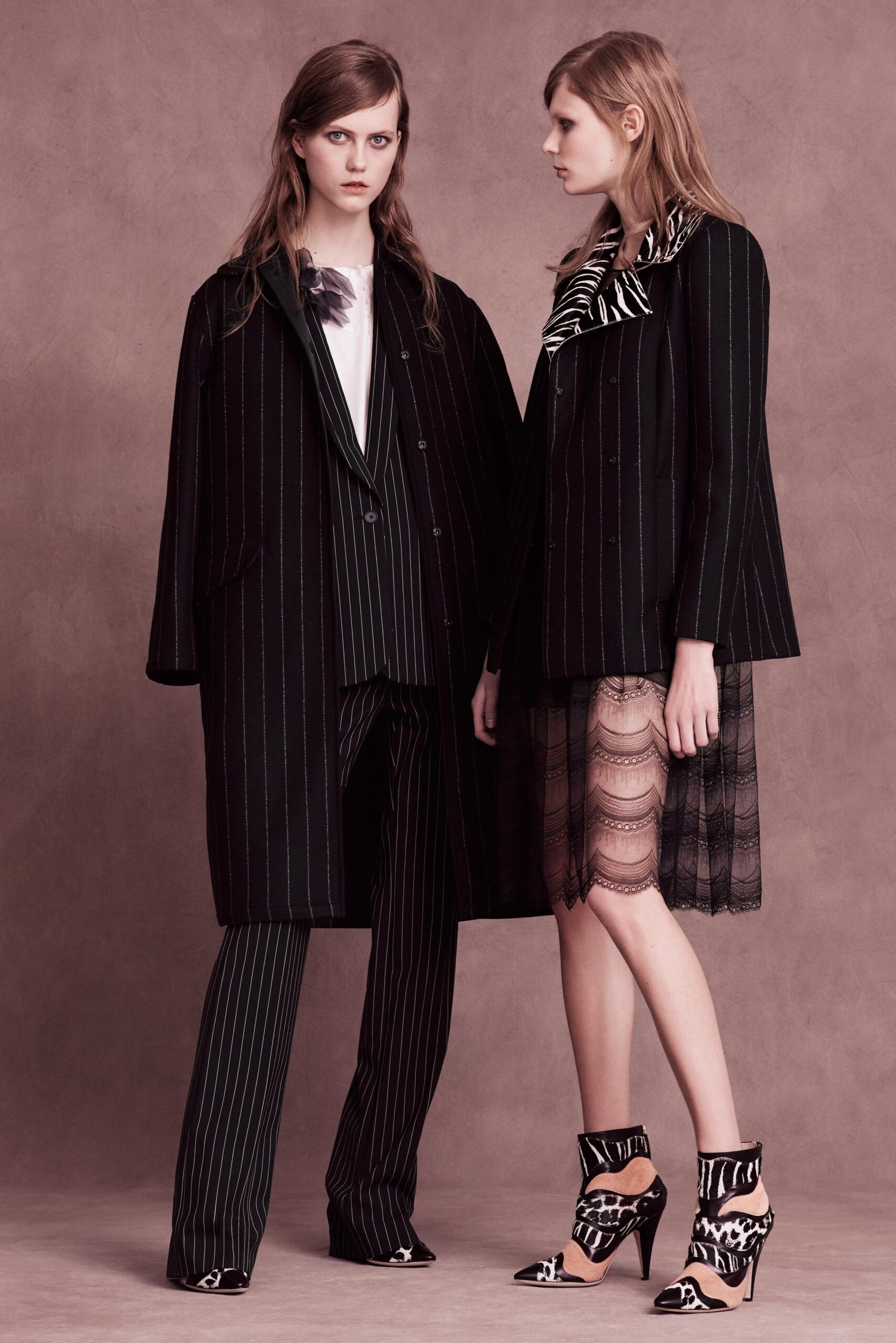 black and white striped fashion