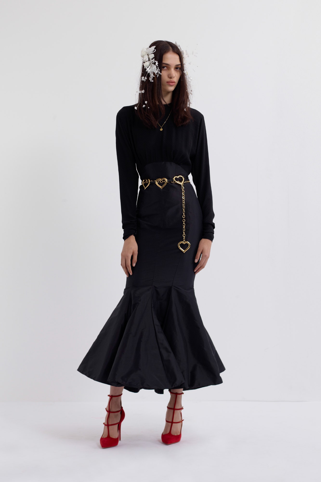 gold embellished belt