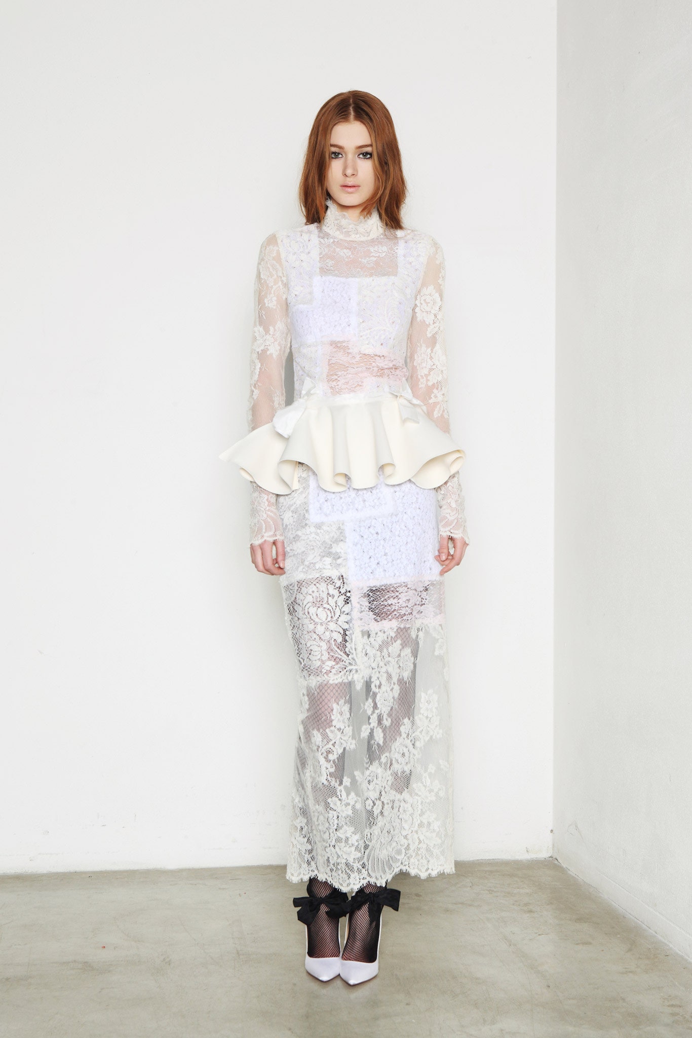 white lace maxi dress