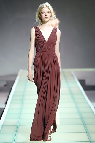 maroon silk sleeveless gown