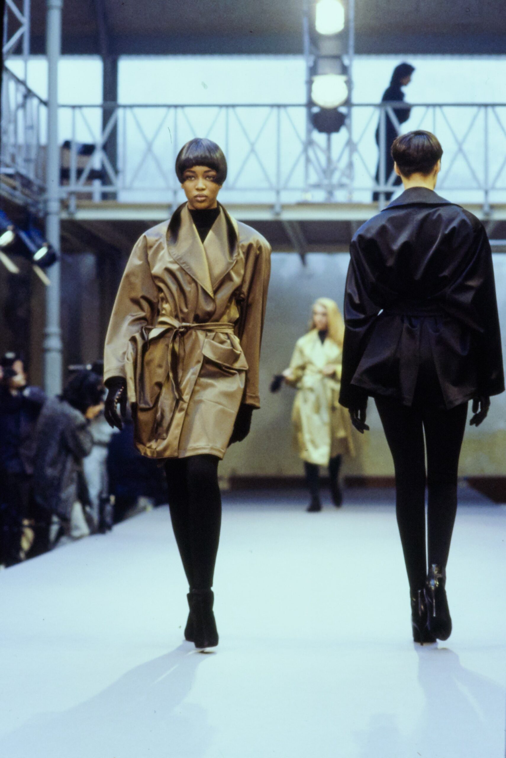 gold and black silk coats