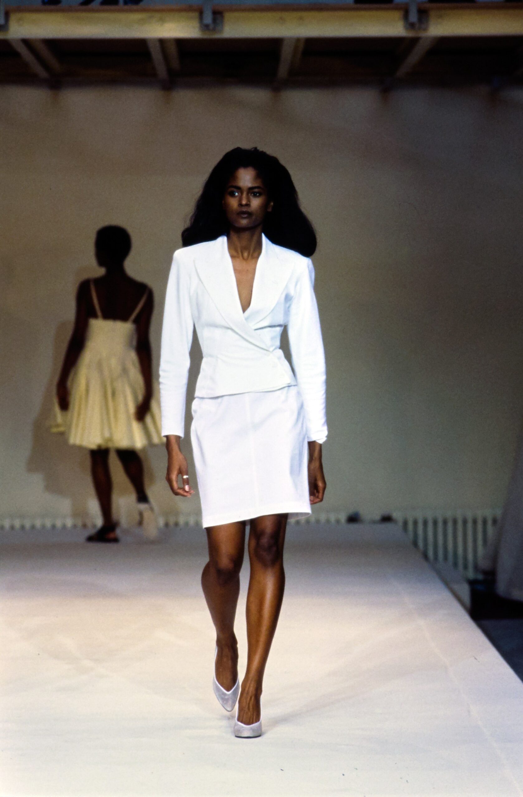 white fitted mini dress