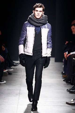 gray wool scarf
