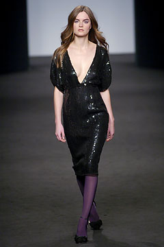 black sequin fitted midi dress