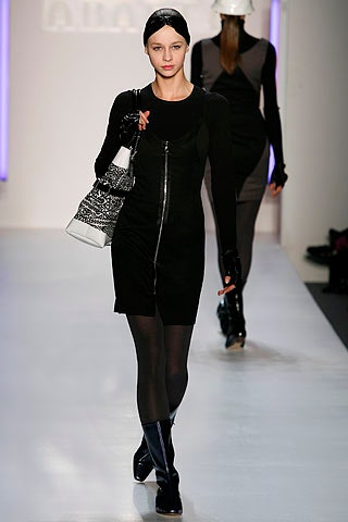 black fitted mini dress with gloves