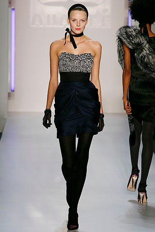 black and white strapless mini dress