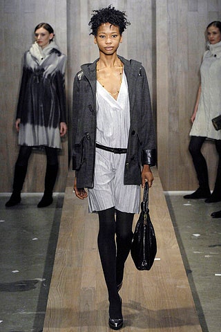 fitted mini dress with coat