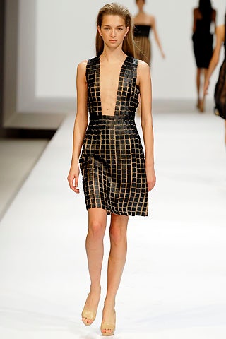 black and gold checked mini dress