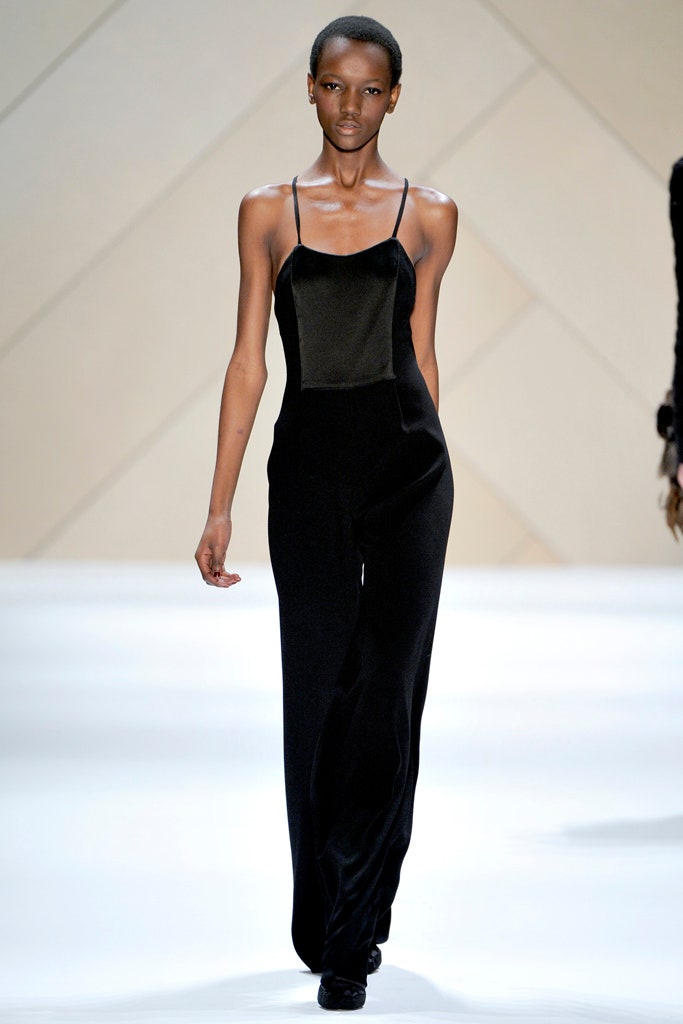 black velvet sleeveless jumpsuit