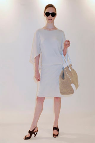 white cotton sleeveless high-neck relaxed straight-leg short dress