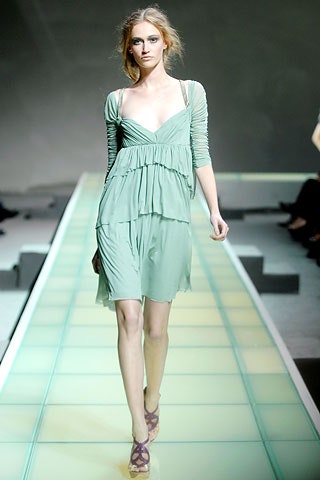 green relaxed sleeveless dress