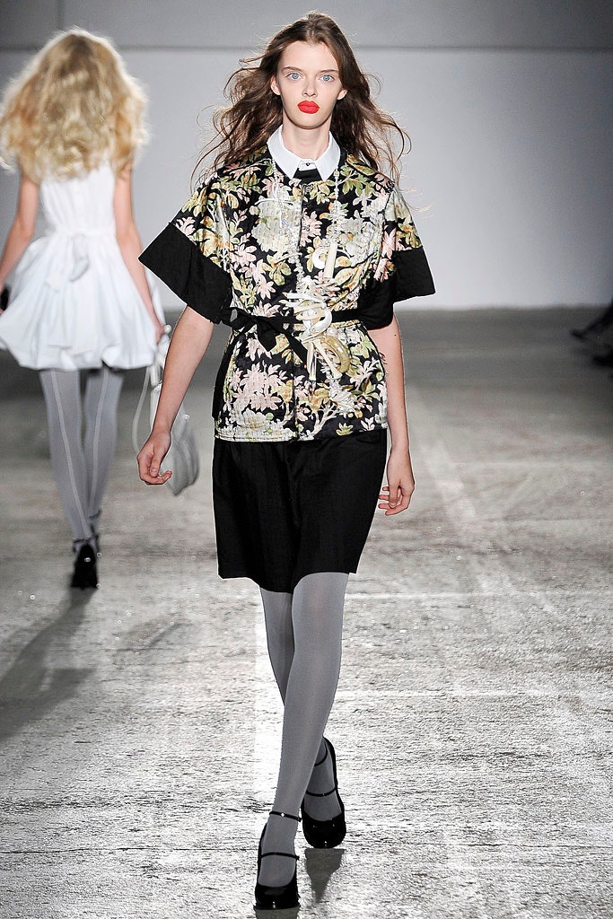 black multi embroidered dress