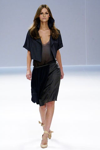 black cotton short-sleeve collared relaxed zippered jacket