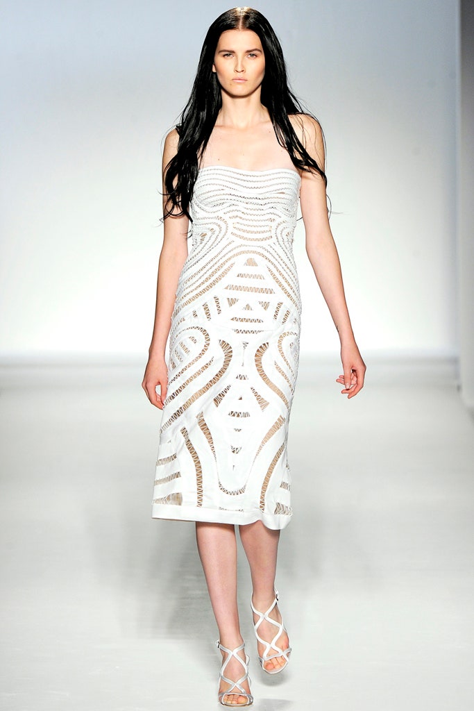 white embroidered sleeveless dress